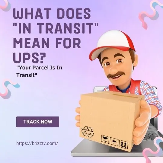 What does in transit" mean for UPS?